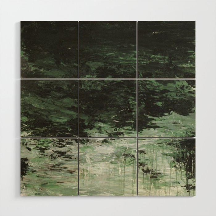 Twombly Green Water 1988 Wood Wall Art Gallery Image 1