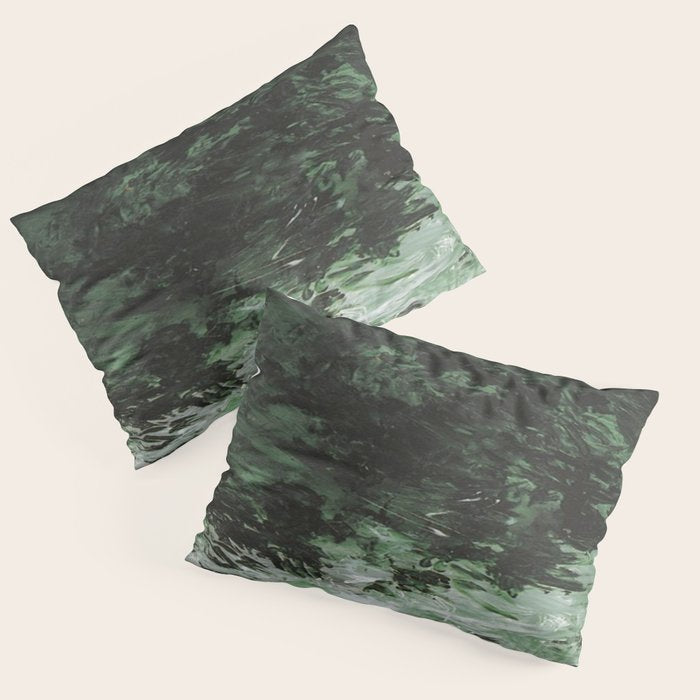 Twombly Green Water 1988 Pillow Sham Gallery Image 1