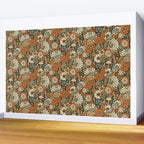 Mushroom Butterfly Garden Wall Mural Gallery Image 2