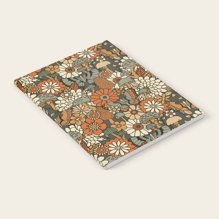 Mushroom Butterfly Garden Notebook Gallery Image 2