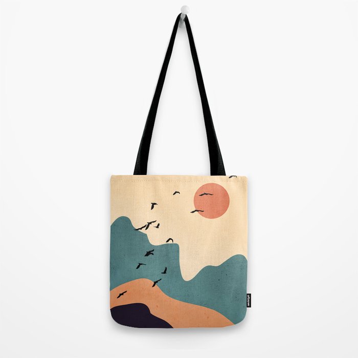 Minimal Abstract Art Landscape 19 Tote Bag Gallery Image 2