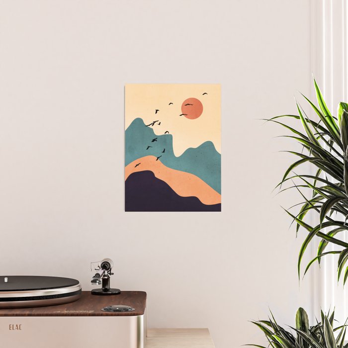 Minimal Abstract Art Landscape 19 Poster Gallery Image 2