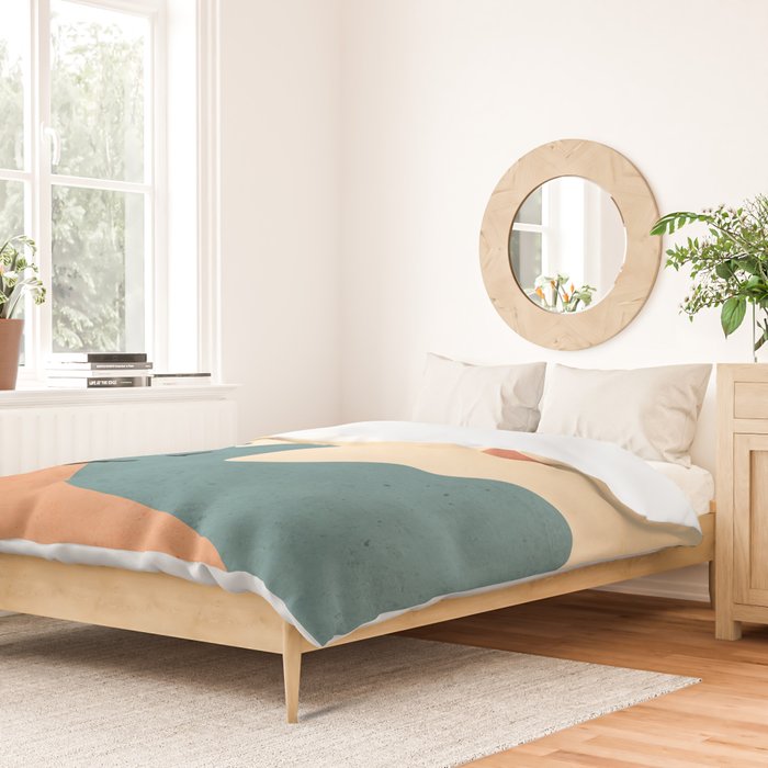 Minimal Abstract Art Landscape 19 Duvet Cover Gallery Image 2