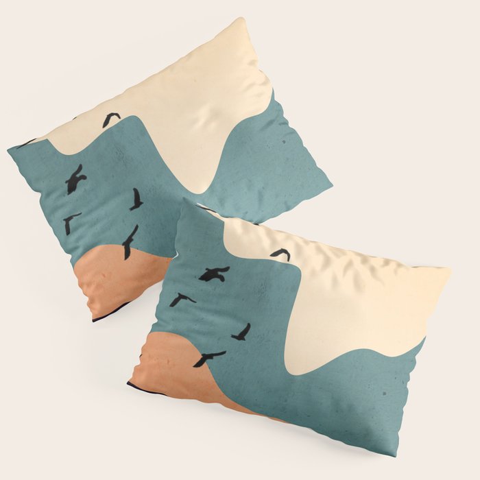 Minimal Abstract Art Landscape 19 Pillow Sham Gallery Image 1