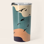Minimal Abstract Art Landscape 19 Travel Mug Gallery Image 3