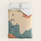 Minimal Abstract Art Landscape 19 Duvet Cover Gallery Image 6
