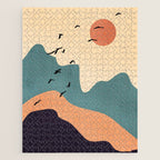 Minimal Abstract Art Landscape 19 Jigsaw Puzzle Gallery Image 1