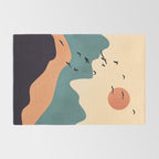 Minimal Abstract Art Landscape 19 Rug Gallery Image 2