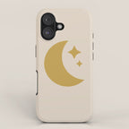 Moon & Stars - Gold iPhone Case Gallery Image 1