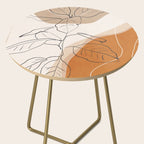 Minimal Plant Abstract Art Side Table Gallery Image 2
