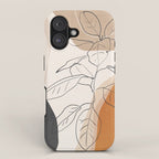 Minimal Plant Abstract Art iPhone Case Gallery Image 1