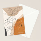 Minimal Plant Abstract Art Stationery Card Gallery Image 2