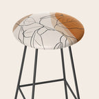 Minimal Plant Abstract Art Stool Gallery Image 2