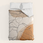 Minimal Plant Abstract Art Comforter Gallery Image 6