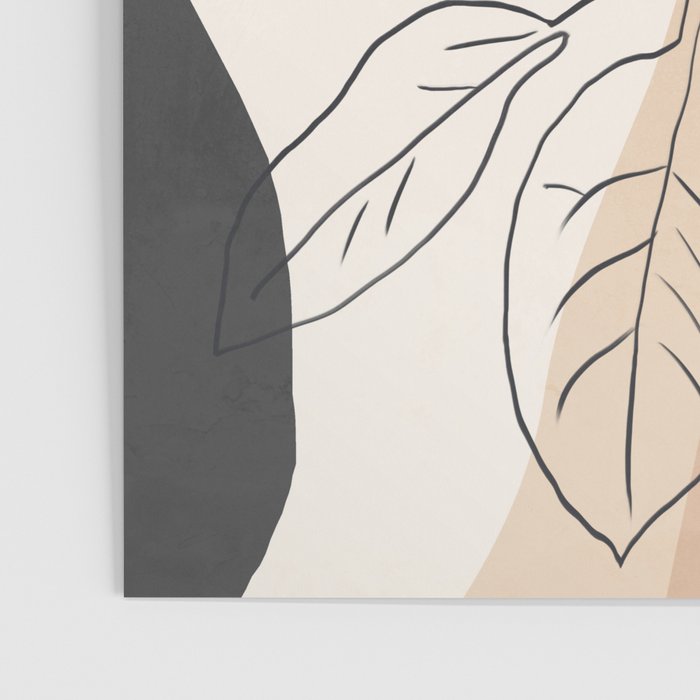 Minimal Plant Abstract Art Poster Gallery Image 3