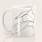 Minimal Plant Abstract Art Coffee Mug Gallery Image 3