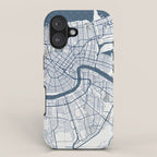 New Orleans City Map of Louisiana, USA - Coastal iPhone Case Gallery Image 1