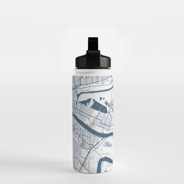 New Orleans City Map of Louisiana, USA - Coastal Water Bottle Gallery Image 2