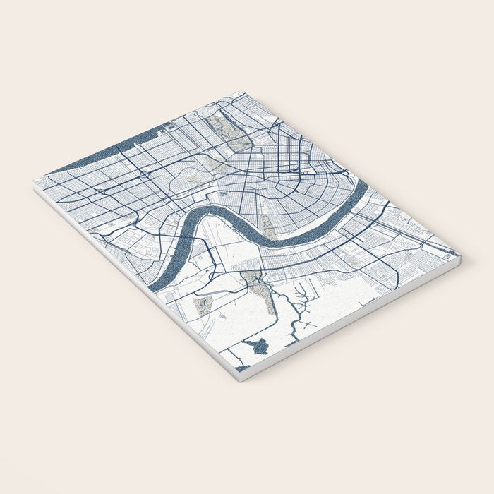 New Orleans City Map of Louisiana, USA - Coastal Notebook Gallery Image 3