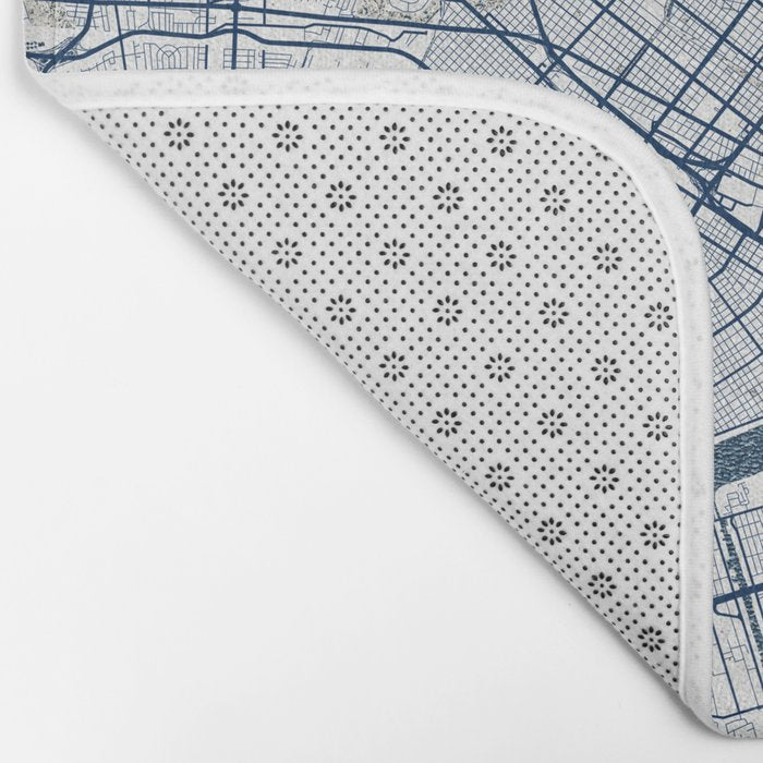 New Orleans City Map of Louisiana, USA - Coastal Bath Mat Gallery Image 2
