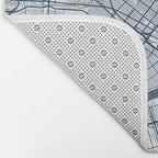 New Orleans City Map of Louisiana, USA - Coastal Bath Mat Gallery Image 2