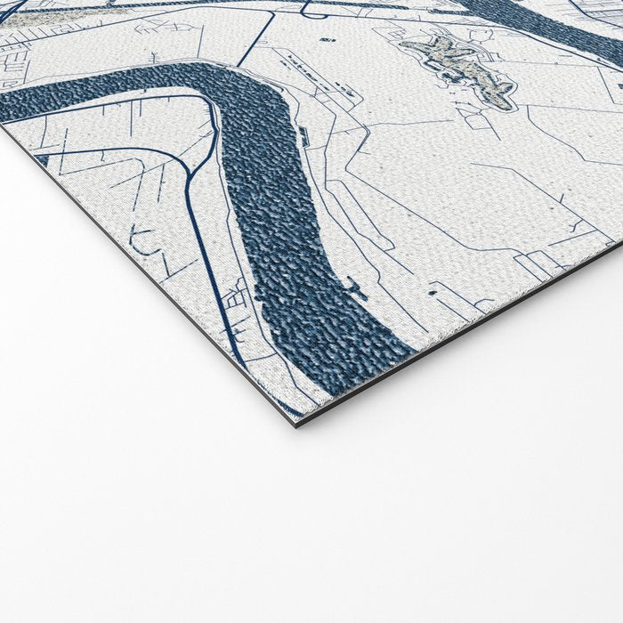 New Orleans City Map of Louisiana, USA - Coastal Welcome Mat Gallery Image 2