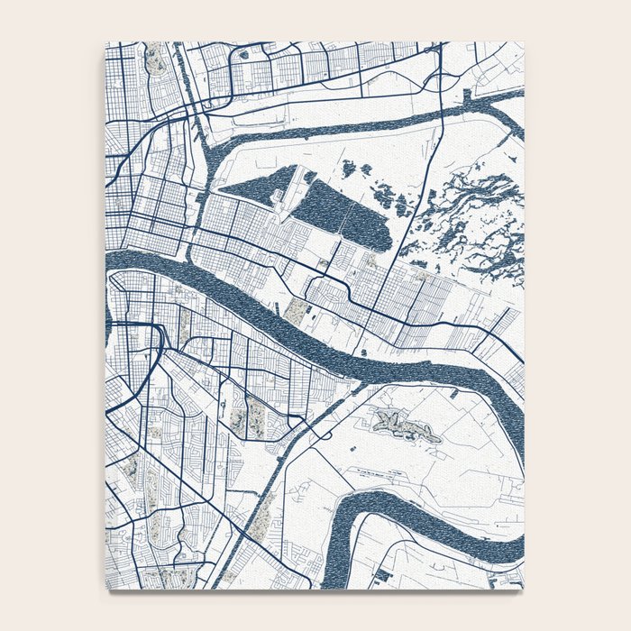 New Orleans City Map of Louisiana, USA - Coastal Notebook Gallery Image 4