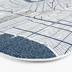 New Orleans City Map of Louisiana, USA - Coastal Bath Mat Gallery Image 3