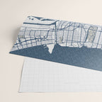 New Orleans City Map of Louisiana, USA - Coastal Wrapping Paper Gallery Image 2