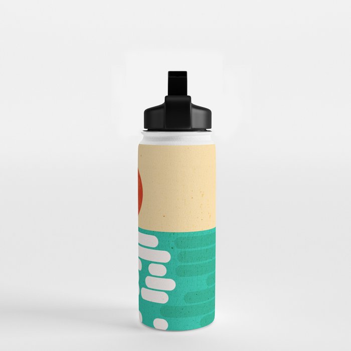 Sun over the sea Water Bottle Gallery Image 2