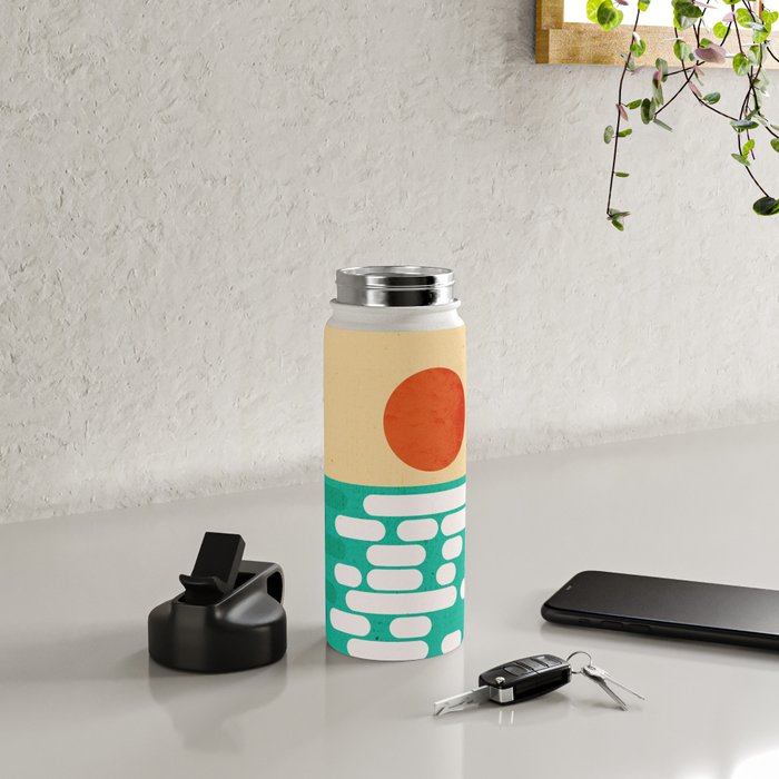 Sun over the sea Water Bottle Gallery Image 4