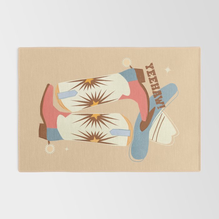 Yeehaw! Cowboy Boots Rug Gallery Image 2