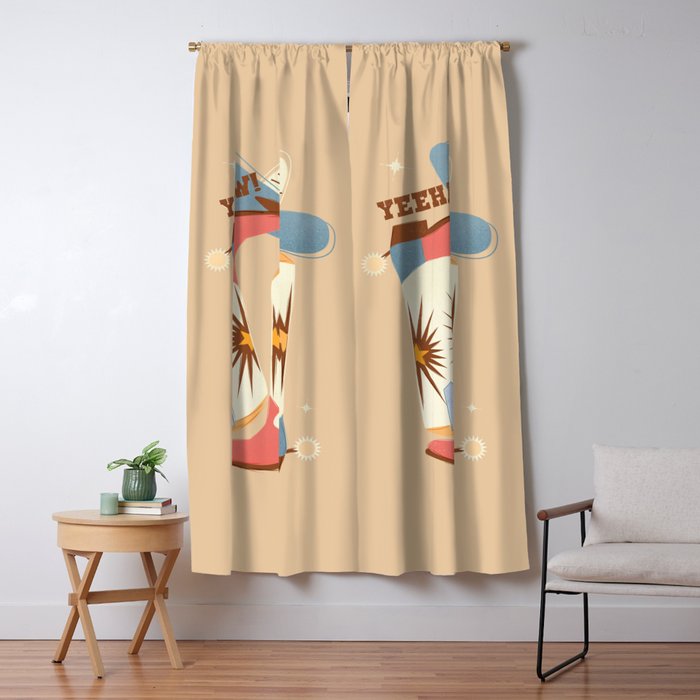 Yeehaw! Cowboy Boots Window Curtain Gallery Image 5