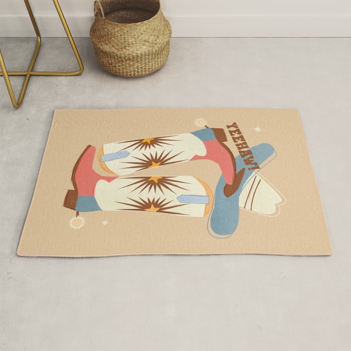 Yeehaw! Cowboy Boots Rug Gallery Image 1