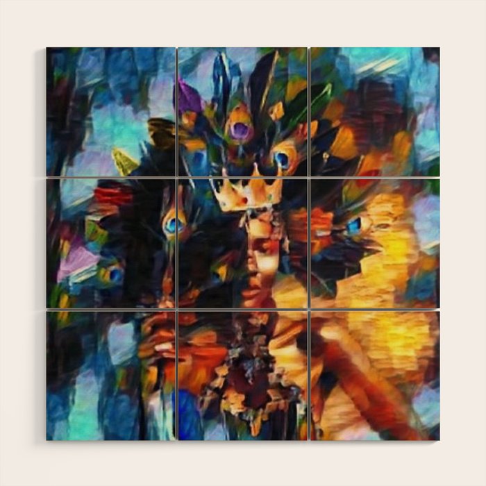 African American 'Amanirenas, Nubian-African Queen' Portrait Wood Wall Art Gallery Image 1