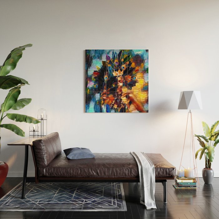 African American 'Amanirenas, Nubian-African Queen' Portrait Wood Wall Art Gallery Image 2