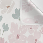 Soft meadow blooms - baby pink, rosy blush and warm beige floral pattern Wall Tapestry Gallery Image 3
