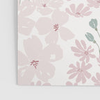 Soft meadow blooms - baby pink, rosy blush and warm beige floral pattern Poster Gallery Image 3