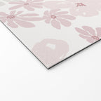Soft meadow blooms - baby pink, rosy blush and warm beige floral pattern Welcome Mat Gallery Image 2