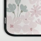 Soft meadow blooms - baby pink, rosy blush and warm beige floral pattern Laptop Sleeve Gallery Image 3