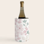 Soft meadow blooms - baby pink, rosy blush and warm beige floral pattern Wine Chiller Gallery Image 1