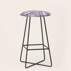 Disco Opossums and Daisies  Retro Pattern Stool Gallery Image 1