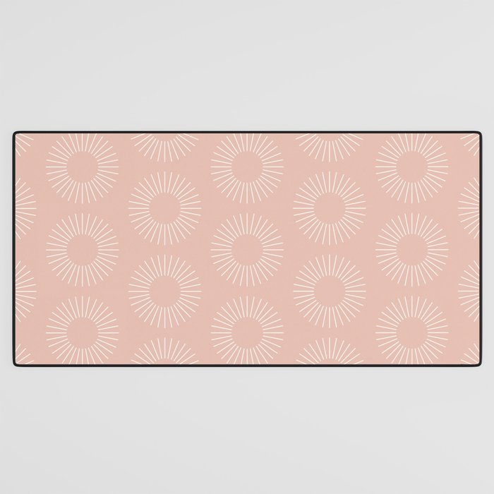 Minimalist Sunray Pattern XX Desk Mat Gallery Image 3