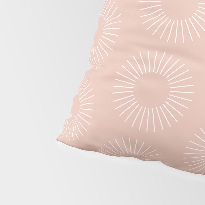 Minimalist Sunray Pattern XX Pillow Sham Gallery Image 4