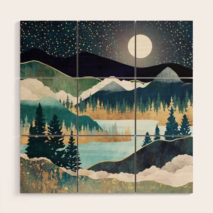 Star Lake Wood Wall Art Gallery Image 1
