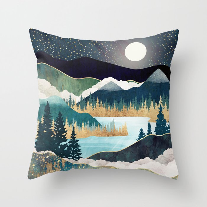 Star Lake Throw Pillow Gallery Image 1