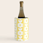 Vintage Floral Jonnty Flowers and Stripes Butter Yellow and White Cottage Stripes Wine Chiller Gallery Image 3