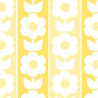 Vintage Floral Jonnty Flowers and Stripes Butter Yellow and White Cottage Stripes Coffee Mug Gallery Image 2