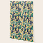 Whimsical tropical jungle pattern Wallpaper Gallery Image 2