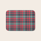 Classic Christmas Plaid Bath Mat Gallery Image 1